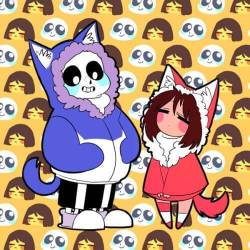sans-loves-frisk:  coolcam12:  Sans and Frisk are so cute! X3  Sorry I dont know the source, but whoever drew this, great job!  This is SOOOO adorable