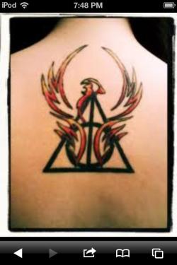 harrypotterconfessions:  I hate how people say they don’t want a deathly hallows tattoo because it only represents the last book. Think of what the hallows represent not the symbol. The cloak of invisibility was received in the first book and