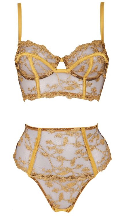 martysimone:  Studio Pia | Yuna • embroidered sheer tulle + gold silk | Fall Winter 2020-21