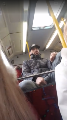 scousec:  Man caught wanking on bus! Look at that cock grab