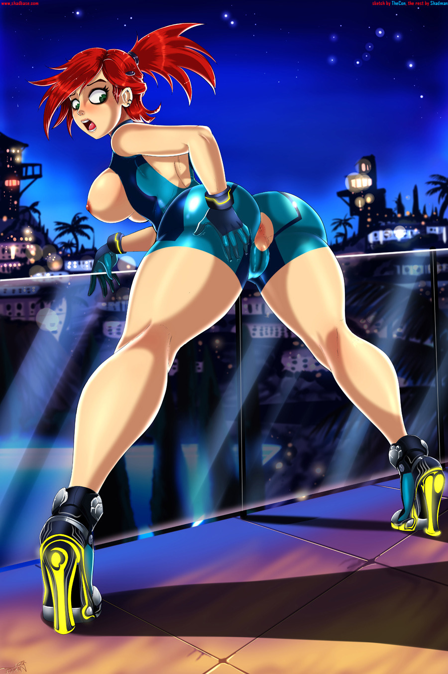 shadbase:  shadbase:Bloo Suit FrankieLittle spinoff pinup of the BLoo Panties comic