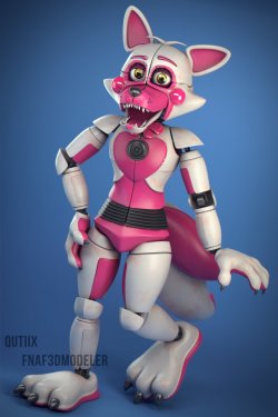 Funtime Foxy FNAF Sisterlocation!! Own Design by QutiixDamnit internet stop trying to corrupt me with scarousingly sexy robotsbut seriously this model is pretty awesome *fans self* 