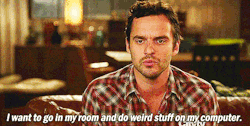 kyrafic:  ghostcat3000:  buzzfeed:  We are all Nick Miller.   A perfect summary of all the reasons watching Nick Miller is like watching myself.  The real Slim Shady Nick Miller. (Subtitled: why I don’t believe that The Box was one tiny bit out of