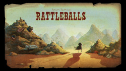 Rattleballs - title card designed by Andy Ristaino painted by Nick Jennings