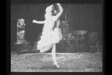 blondebrainpower:Dance of the Seasons “Winter, Snow Dance&quot; 1900 by Alice Guy the first female filmmaker
