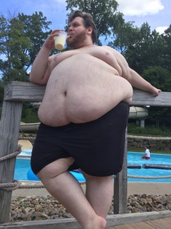 fatbestfriend: fatbestfriend:  Enjoying a pina colada at the water park in summer 2016  wow does anyone else ever just have to take a minute and marvel at how handsome I am   Only all the time