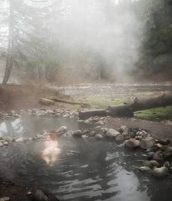 McCredie Hot Springs. You know the saying in Oregon&hellip; &ldquo;Get nude or you are being rude!&rdquo; - Quite difficult getting to the springs this time of year. Crossing an ice covered log over a raging river or walking through glacial run-off. There