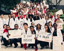 shewantdapharmd:  stereoculturesociety:  CultureHISTORY: #WhiteCoatsForBlackLives - #Ferguson #EricGarner Protests - December 2014  An incredible day of protests from medical students across the nation. The story and more photos here.  USC, Los Angeles,