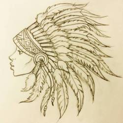 lelleebelle:Drawing test in hopes of moving to greener pastures. I like it even if they don’t. #art #artistsoninstagram #sketch #nativeamerican #headdress #western #fashion Is anyone really surprised by this tho? Why listen to natives when you can just