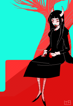 it-a: eye strain // blood (this persona is they/them, please respect my pronouns) 