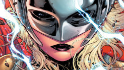 npr:  The first issue of Marvel’s new Thor is now on newsstands. In it, a mysterious woman shows that she, too, is worthy of wielding the hammer of Thor. She joins a growing list of superhuman heroines leading their own comic books — Captain Marvel,
