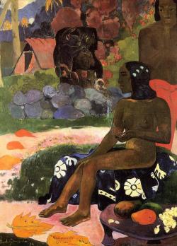 artist-gauguin:  Her nami is Vairaumati, Paul GauguinMedium: oil,canvashttps://www.wikiart.org/en/paul-gauguin/her-nami-is-vairaumati-1892