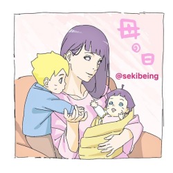 sekibeing:  #母の日 #ヒナタ #ボルヒマ #mothersday  #hinata  #boruhima