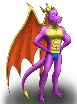 “See? You look so good in this~”“I still find it’s too skimpy&hellip;”“Nah&hellip;Come on, let’s go enjoy the beach!”“Cynder wait-!”(Thus for the first time, the general public got to see the purple dragon of legend rocking a speedo,