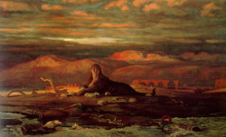venusianpaintings:  Elihu Vedder - The Sphinx