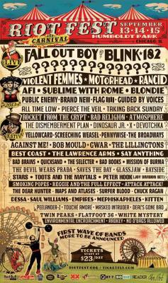 I counted about 17 bands I like. HOLY shit. Cali in 15 days and Illinois in Sept? maybe baby.