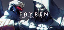 fayren:  I’ll be at Anime Expo tabling with my awesome sis @whoatess!  I’ve got a bunch of new posters, postcards, and wallscrolls, so come hit me up at AX at Table I25! I’ll also have my usual stock of TF covers and pages, as usual! Leftovers