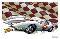 xombiedirge:  Speed Racer by Ken Hunt