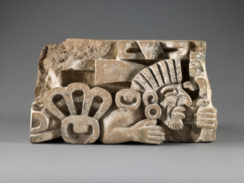 slam-african:  Fragment of an Architectural Frieze, Zapotec, c.600–909, Saint Louis Art Museum: Arts of Africa, Oceania, and the Americashttps://www.slam.org/collection/objects/50139/