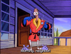 ck-blogs-stuff:   coonfootproductions:  I feel like watching this show again just to defy Doug TenNapel and his hatred for it.  He hates the cartoon series of his creation?   These are my mornings when my neighbors see me