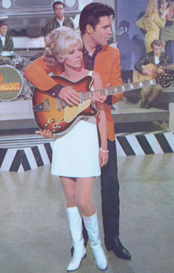 the60sbazaar:  Nancy Sinatra and Elvis in &rsquo;Speedway&rsquo; (1968) 