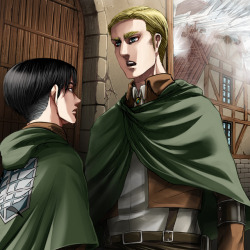 survey-corps-eggplant:  Au Smartpass Shingeki no Kyojin Mission Panel WallpaperSeptember 2017 “For that to happen, these new recruits and I must sacrifice our lives.”  - Erwin Smith chapter 80, page 23  