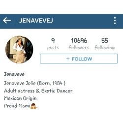 #fakeaccount this is a FAKE account. Jenaveve does NOT have a instagram account
