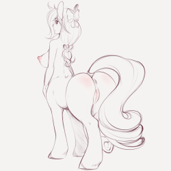 rainbowscreen: I like to draw cute horse butts *Patreon* x: