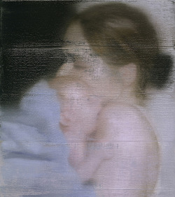 likeafieldmouse:  Gerhard Richter - Mother and Child (1995)