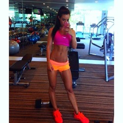 sweet selfie in the gym take this teenage girl who have adorable young fit body natural little boobs and small booty