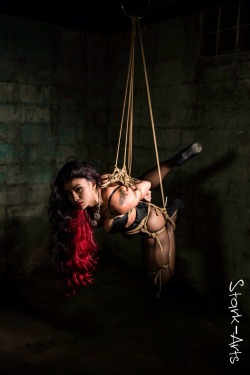 Stark-Arts:  @Enchantress_Sahrye In Flight. Photos And Rope By Me   Suspension Is