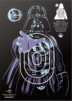 star-wars-daily:  Star wars shooting targets!   Mine would be the opposite. Shooting at rebel losers and Jedi douches. Loyal to the Galactic Empire. Bound to the power of the Dark Side.
