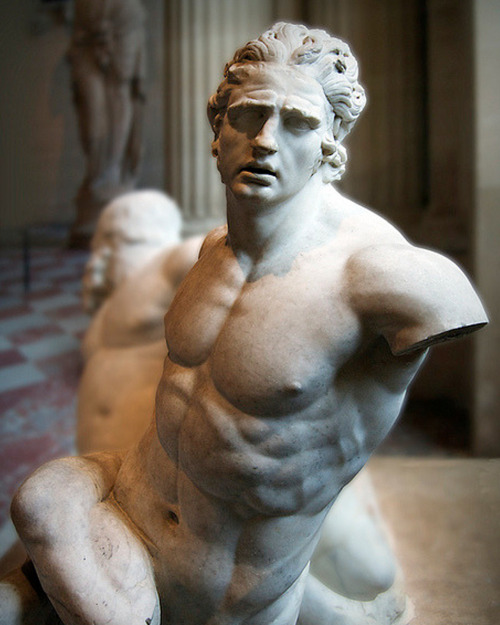 antonio-m:  “Marine Centaur and Selenus”, (C1st–2nd A.D.) Roman copy of a Greek statue from a group by Scopas C4th B.C., Musée du Louvre, Paris. marble