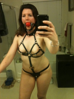 degradedsluts:    Follow http://degradedsluts.tumblr.com to see more degraded sluts!     Another bondage selfie?