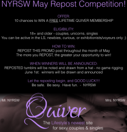 Notyourregularsharedwife:  Notyourregularsharedwife:  Nyrsw May Repost Competition,