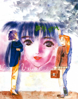 animarchive:    Animedia (02/1996) - original illustration by Haruhiko Mikimoto.