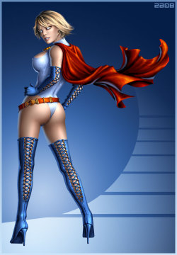 superheropinups:  Power Girl - Candra