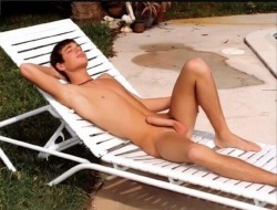 Lonelines I - Nude Boy on the Lounge Chair