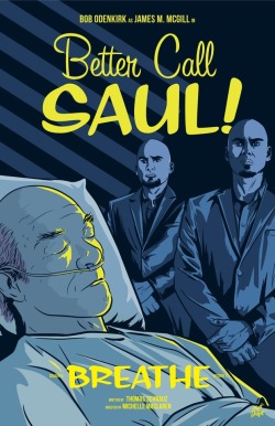 mattrobot:My poster for Better Call Saul 402, Breathe. I know this scene isn’t strictly accurate but I wanted to draw the Cousins and I wanted to set it at night, so there you go, artistic license.