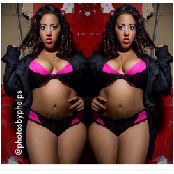 Double trouble and double thickness of Jackie A  #thick #stacked be sure to pic up damn diva. Magazine to see her cover model debut #plusfashion  #plusmodel  #photosbyphelps