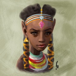 sketchian:  Zelda from kenya — Final version here —-&gt;http://sketchian.tumblr.com/post/105880506009/zelda-from-kenya-final-version