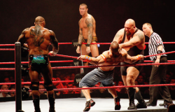 rwfan11:  ….I think Randy is getting turned on watching John get choked by Big Show! …..and you already know Batista is hard as a rock! LOL! :-)