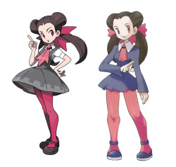 morph-locked:  just a comparison between Suigimori’s official character art from Omega Ruby and Alpha Sapphire  to the originals. The redesigns are pretty great in my opinion 