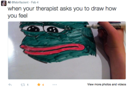 In the near future, i fear that the amount of therapist will begin to learn a new form of communicating patients through MEMES.