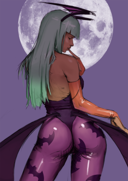 souracid:  Sketching an new version of Morrigan …I was not to happy with the other version I was working so had another go!! 