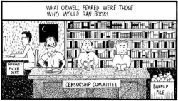 meta-maieutics:  kateoplis:  Huxley vs. Orwell  I was very taken with this, the first time I saw it (~2 years ago), because it was something that hadn’t quite dawned on me yet. 