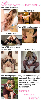 aureliasous:  Face the facts ladies and embrace your future! SCIENTIFIC STUDIES HAVE CONFIRMED THAT THE EARLIER AND QUICKER AN EFFEMINATE BOI WITH A TINY CLITTIE ACCEPTS HER SISSY DESTINY …. THE MORE WELL-ADJUSTED, HAPPY AND SUCCESSFUL SHE WILL BE.