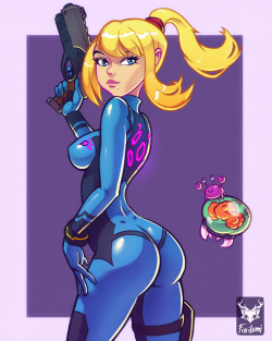 foxilumi:Wanted to draw Nintendo girl to celebrate the new SNES classic mini. So here is Samus. :D