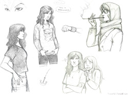 ticcytx:  A set of Carmilla doodles I did in these days while I was on vacation! Ignore the derps and errors, I lost the sense of the stuff I drew since the 2nd day…(I posted some of them on twitter and instagram, so if you lost them, now they are all