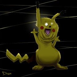 cossus:  And here comes Creepychu! This version is not that hardcore, SO IT IS NOT AS COOL AS THE LAST ONE. (SCP) I love Pokemon…I really really love Pokemon. I was crying on the inside but I was laughing and smiling creeply at the drawing on the outside